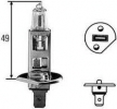 H1 55W 12V rovka, hlavn svtlomet, vrobce HELLA