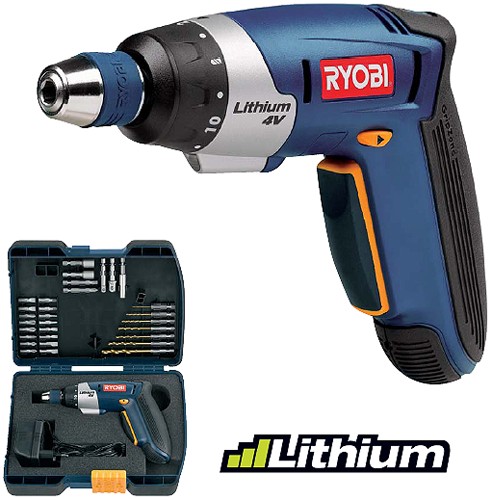 CSD4030G akušroubovák, sada 30 bitů RYOBI CSD4030G akušroubovák, sada 30 bitů RYOBI
